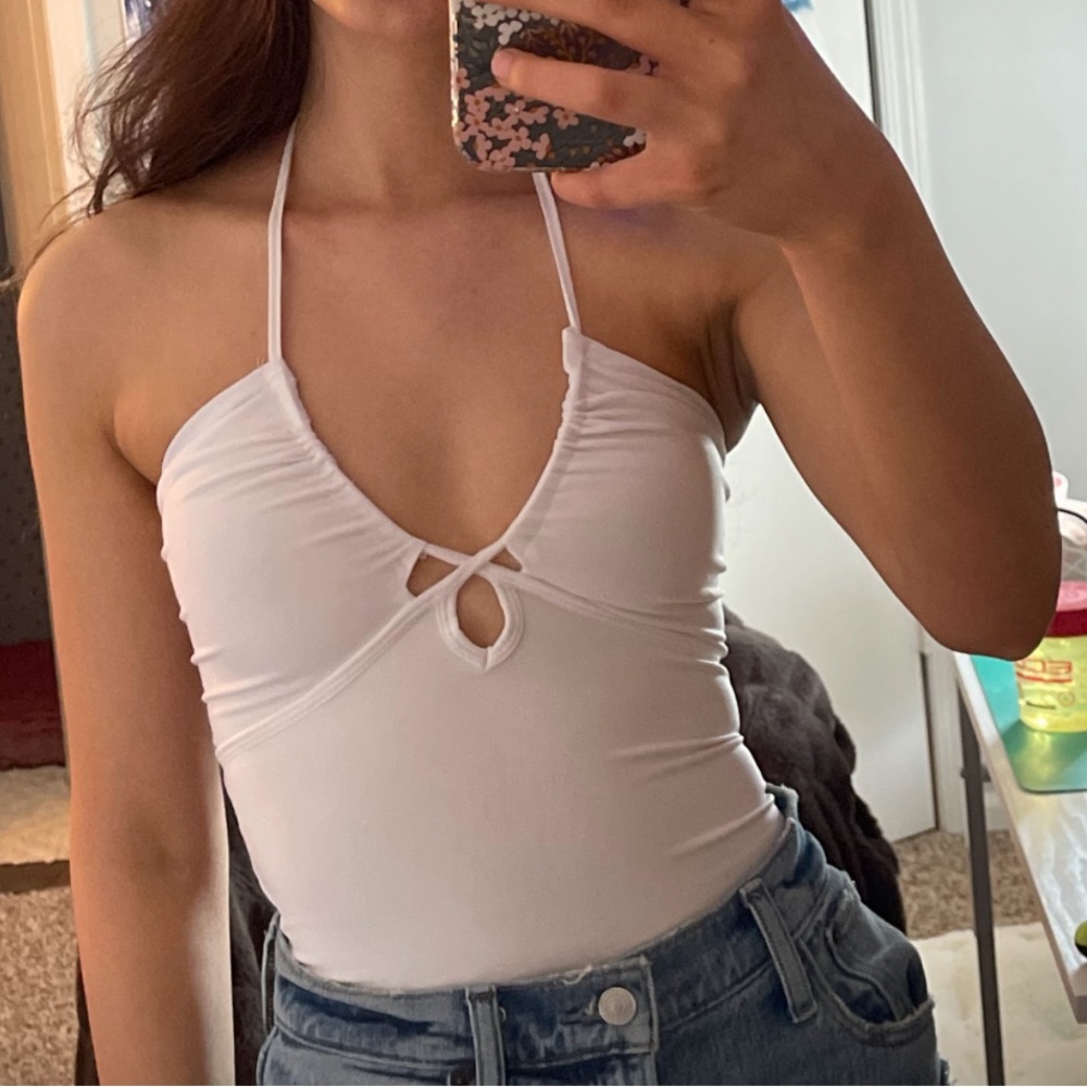 Abercrombie White Bodysuit